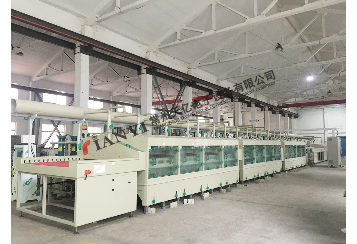 Non-stick Pan sheet Etching and stripping machine(12meter Effective etching)